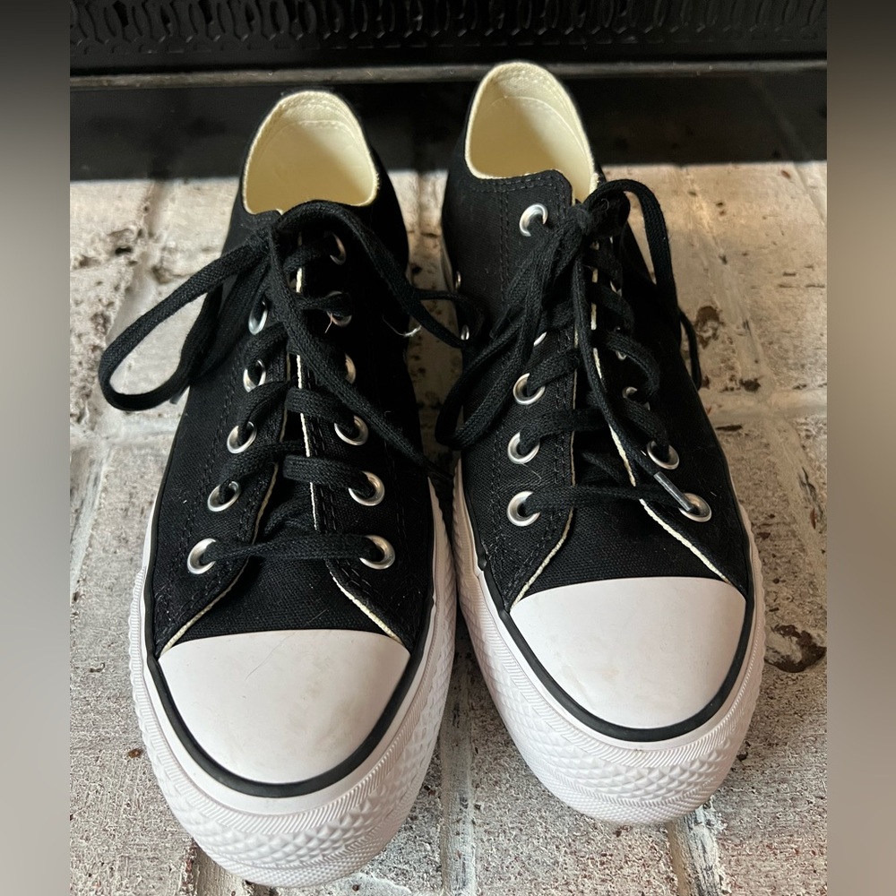 Converse Black and Cream Sneakers